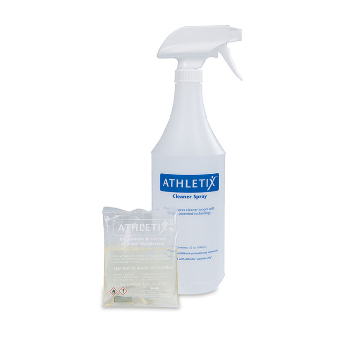Athletix Cleaner Spray (1 Spray bottle & 25 Refill packet/box)